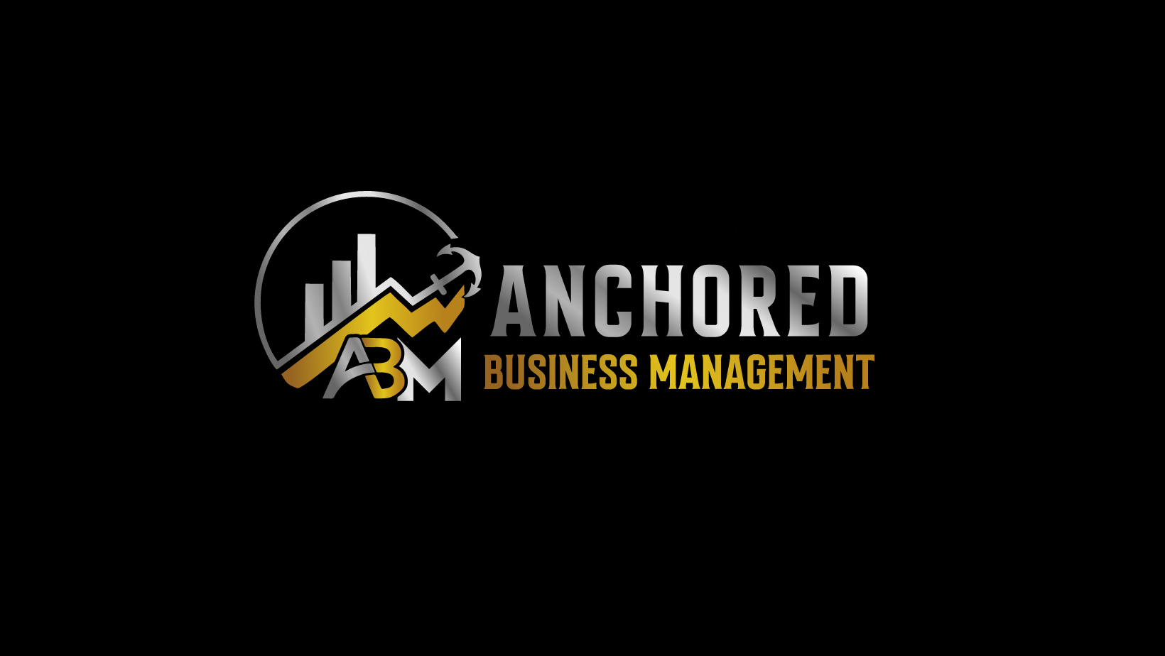 Anchored Business Management business logo design